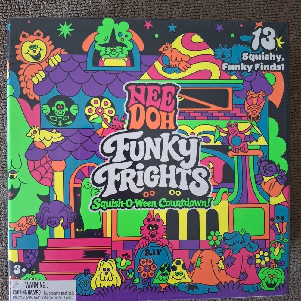 Schylling NeeDoh Funky Frights Squish-O-Ween Halloween Advent Calendar !